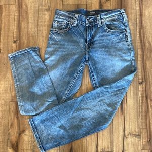 Mens Silver Jeans